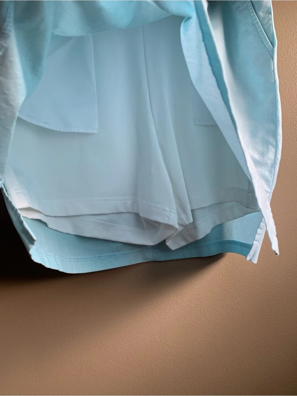 Lady Hagen Women's Light Blue Embroidered A-Line Golf Skort - Size 6